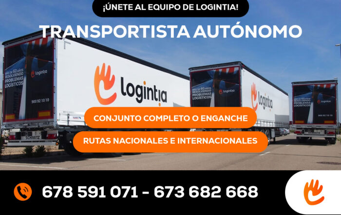 trabajo para transportista autonomo en españa , empresa logintia